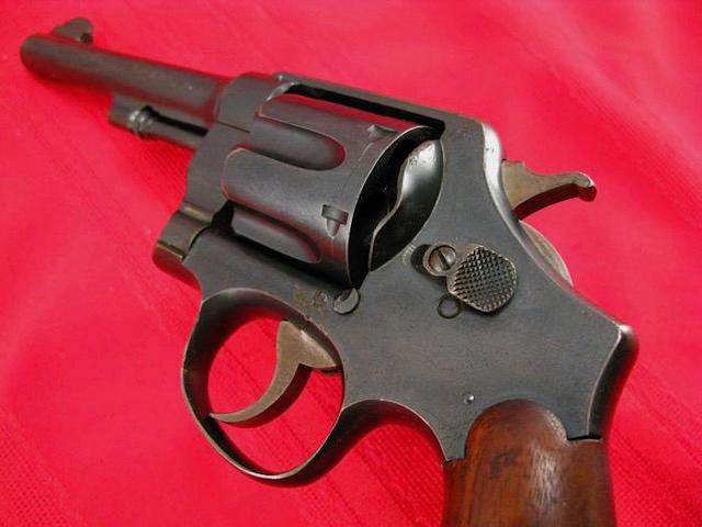 SMITH & WESSON MODEL 1917 US ARMY 45 ACP, MFG. 1918, SERIAL NO: 118997, WITH LANYARD AND HOLSTER,