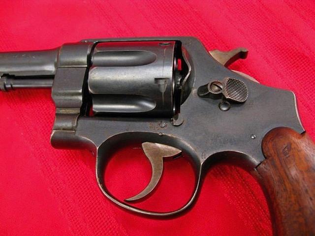 SMITH & WESSON MODEL 1917 US ARMY 45 ACP, MFG. 1918, SERIAL NO: 118997, WITH LANYARD AND HOLSTER,