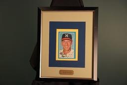 Warren Spahn, Milwaukee Braves Autograph Frame 13 x 16