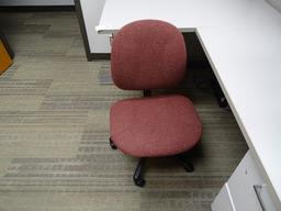 MODULAR FURNITURE W/2 CHAIRS (X2) & (3) TRASH CANS