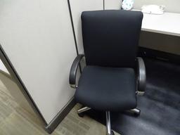 MODULAR FURNITURE W/2 CHAIRS (X2) & (3) TRASH CANS