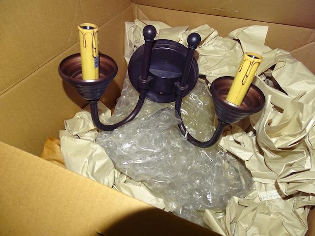 ASSORTED SCONCE LIGHTS & FIXTURES (X12)