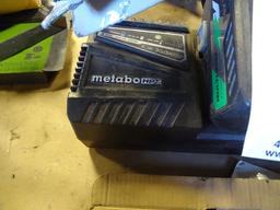 METABO CORDLESS DRILL, 3 BATTERIES & CHARGER (X2)
