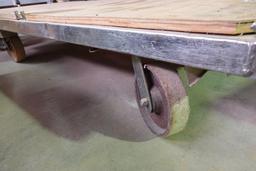 4-WHEEL UTILITY CART W/WOOD