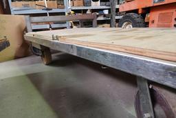 4-WHEEL UTILITY CART W/WOOD