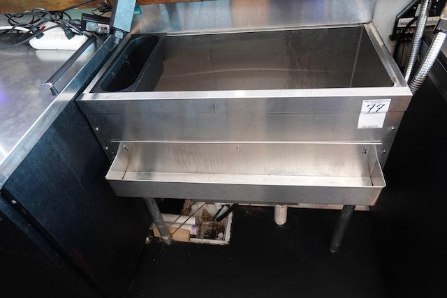 S/S BAR BACK ICE BIN