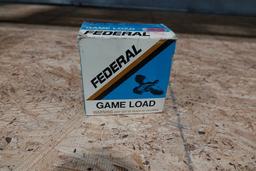 BOX OF FEDERAL GAME LOAD 12GA 2 3/4" 3 1/4 DR EQ 1 OZ 6 SHOT