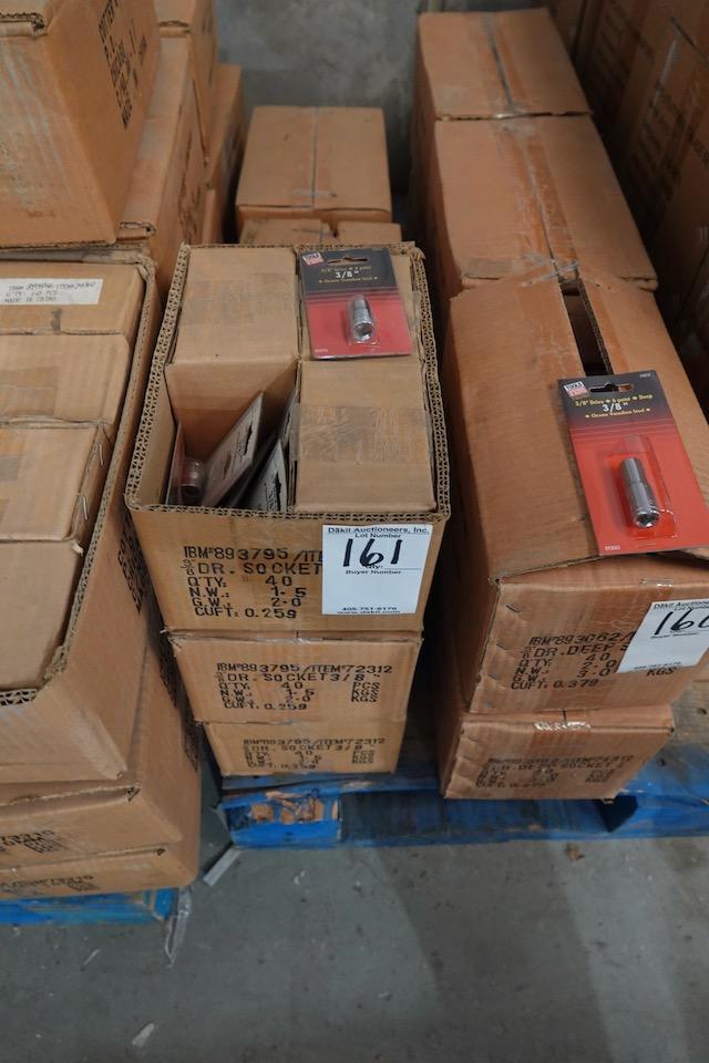 CASES OF 3/8” SOCKETS 40 CT (X7)