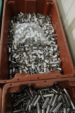 TUBS OF ASSORTED SOCKETS (X3)