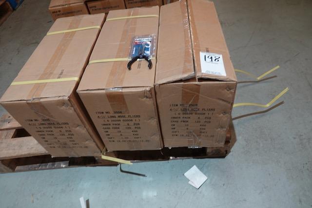 CASES OF 4 ½” LONG NOSE PLIERS 120 CT (X3)