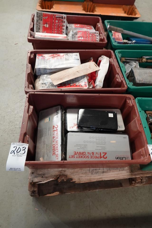 TUBS OF ASSORTED TOOLS (X3)