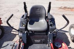 TORO TITAN 2X5420 ZERO TURN MOWER W/54" DECK HOURS: 542, RUNS