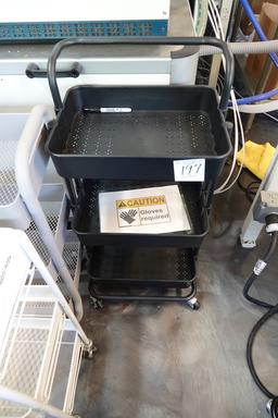 ROLLING 3 SHELF CART