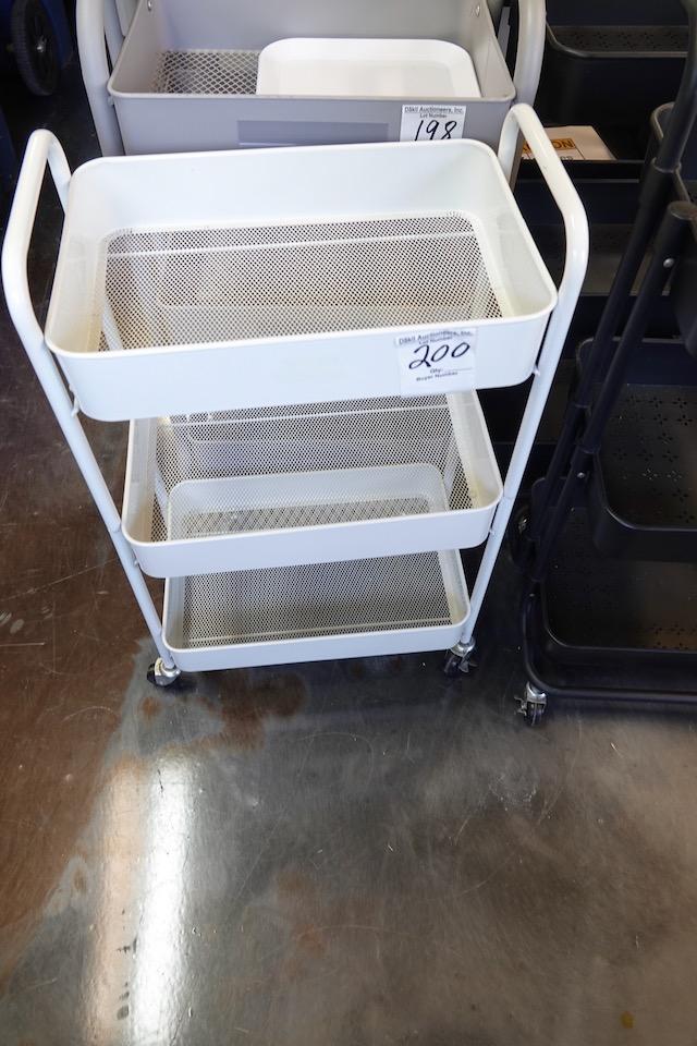 ROLLING 3 SHELF CART