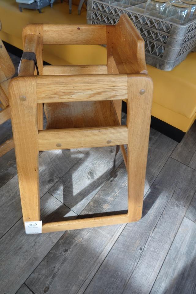 WOODEN HIGHCHAIRS (X4)