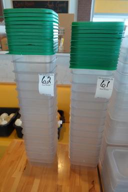 DRY STORAGE TUBS W/LIDS (X14)