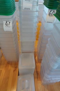 DRY STORAGE TUBS W/LIDS (X17)