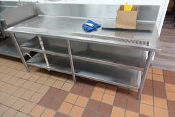 S/S TABLE W/DRAIN
