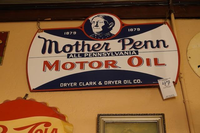 PORCELAIN MOTHER PENN SIGN