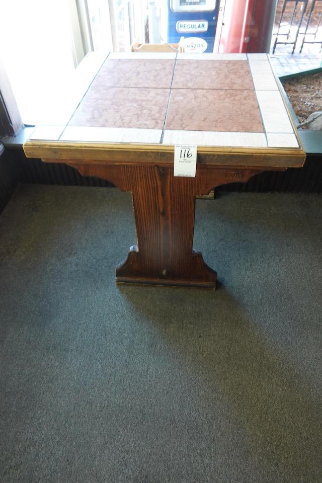 WOODEN RESTAURANT TABLE