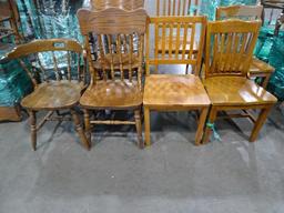 WOOD DINING CHAIRS (X35)