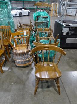WOOD DINING CHAIRS (X35)