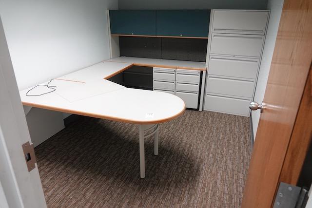 OFFICE COMBO W/DESK, FILE CABINET & DRY ERASE BOARD X1