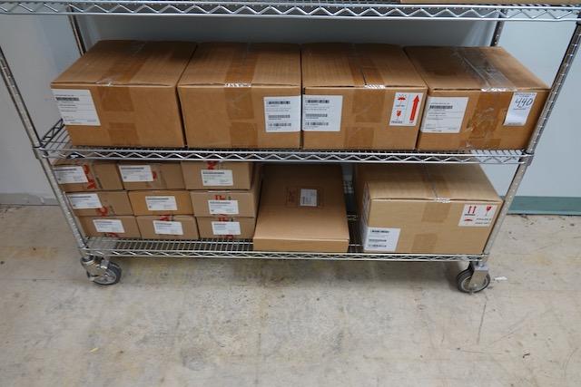 SHELF OF ELECTRICAL COMPONENTS (NEW)