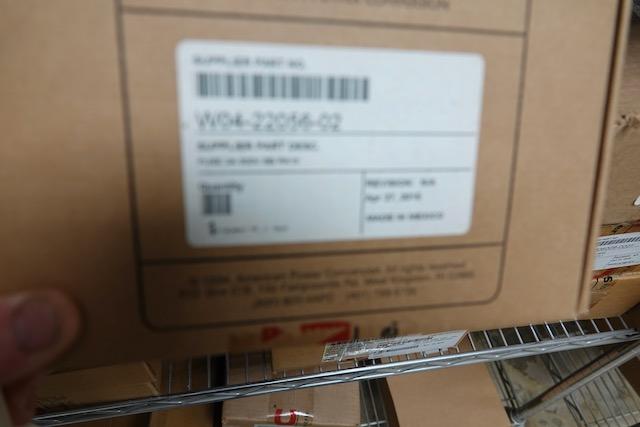 SHELF OF ELECTRICAL COMPONENTS (NEW)