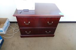 DESK, CREDENZA & FILE CABINET X1