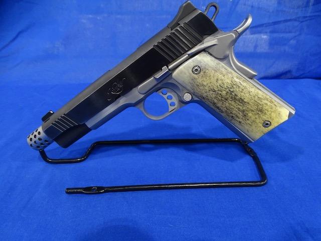 KIMBER .45 CUSTOM II S/N: K595184 FLASHPORT, HORN GRIP & SPARE MAG