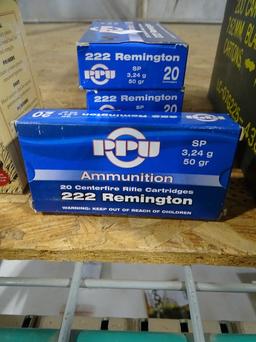 PPU .222 REMINGTON SP 3, 24G 50GR 20/BOX (X5)