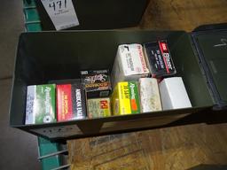 AMMO CAN W/PARTIAL TO FULL BOXES OF AMMUNITION 38 SPECIAL * .357 MAG
