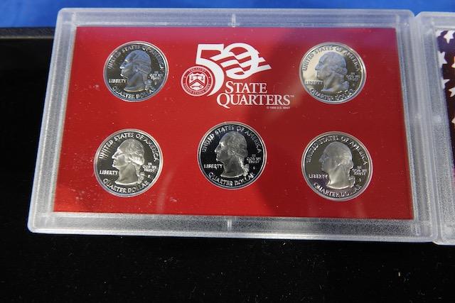 2001 U.S MINT SILVER PROOF SET W/BLUE PROOF MINT BOX (X3)