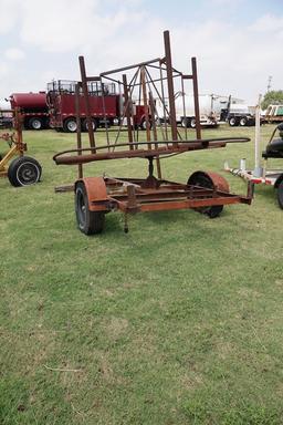 SINGLE AXLE CABLE REEL TRAILER--NO TITLE