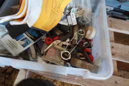 TOTE OF MISC HARDWARE
