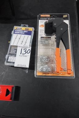 RIVET GUN & RIVETS X1
