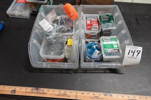TUBS OF HARDWARE (X2)