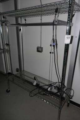 ROLLING METRO SHELF W/GROW LIGHT