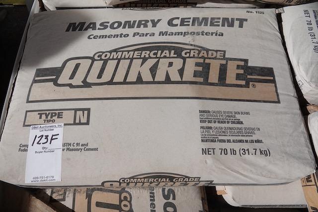 PALLET OF COMMERCIAL MASONRY MIX TYPE N X1
