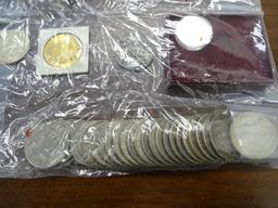 1 GOLD/SILVER COLOR POCKET WATCH,