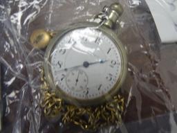 1 GOLD/SILVER COLOR POCKET WATCH,