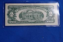 1963 RED LABLE $2 BILL
