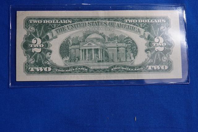 1963 RED LABLE $2 BILL