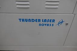 LAZER CUTER W/WATER FLOW SYSTEM THUNDER LASER NOVA 35 100-WATT W/ EXHAUST SYSTEM