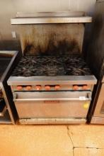 VULCAN 6 BURNER/OVEN COMBO (GAS)