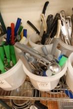 TUB OF UTENSILS (X2)