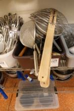 TUB OF UTENSILS