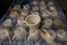 WHITE COFFEE CUPS APPROX 49 PCS X1