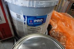 PALLET FULL OF PAINT, PAINT MATERIAL, STAIN & MISC